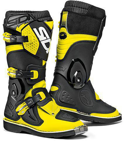 Детски мотокрос ботуши SIDI FLAME BLACK-YELLOW FLOU 1