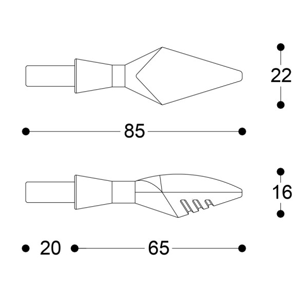 LED мото мигачи BARRACUDA X-LED B-LUX ORANGE — снимка 2