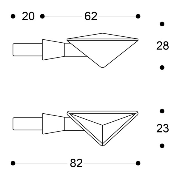 LED мото мигачи BARRACUDA Z-LED B-LUX GOLD — снимка 3