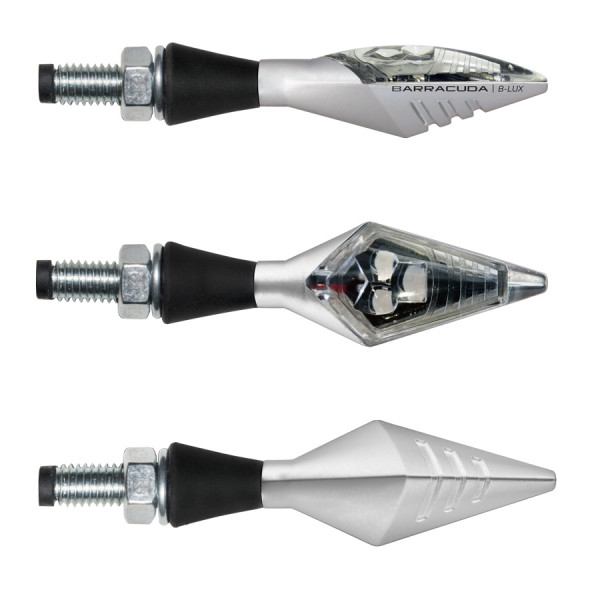LED мото мигачи BARRACUDA X-LED B-LUX SILVER — снимка 4