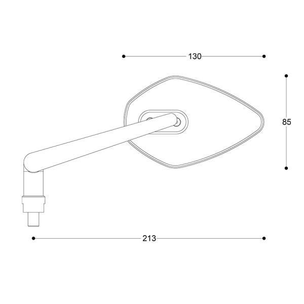 Огледала за мотор BARRACUDA SKIN-X BAR B-LUX BLACK — снимка 2