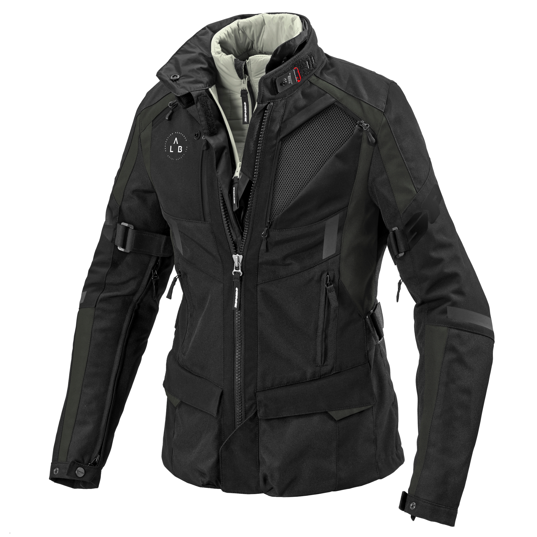 Дамско текстилно яке SPIDI 4 SEASON EVO Dark green/Black — снимка 4