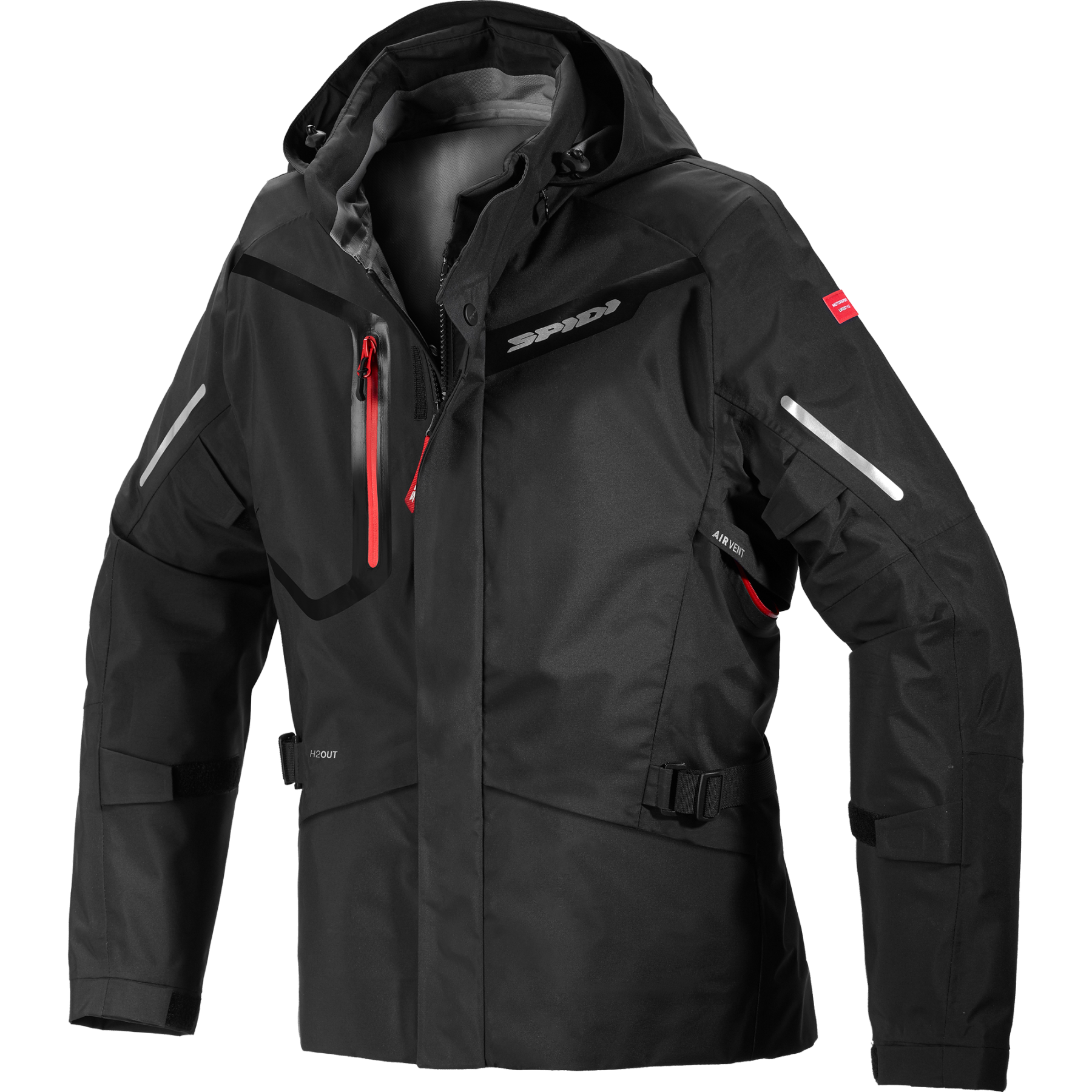 Текстилно яке за мотор SPIDI Mission-T Shield Black