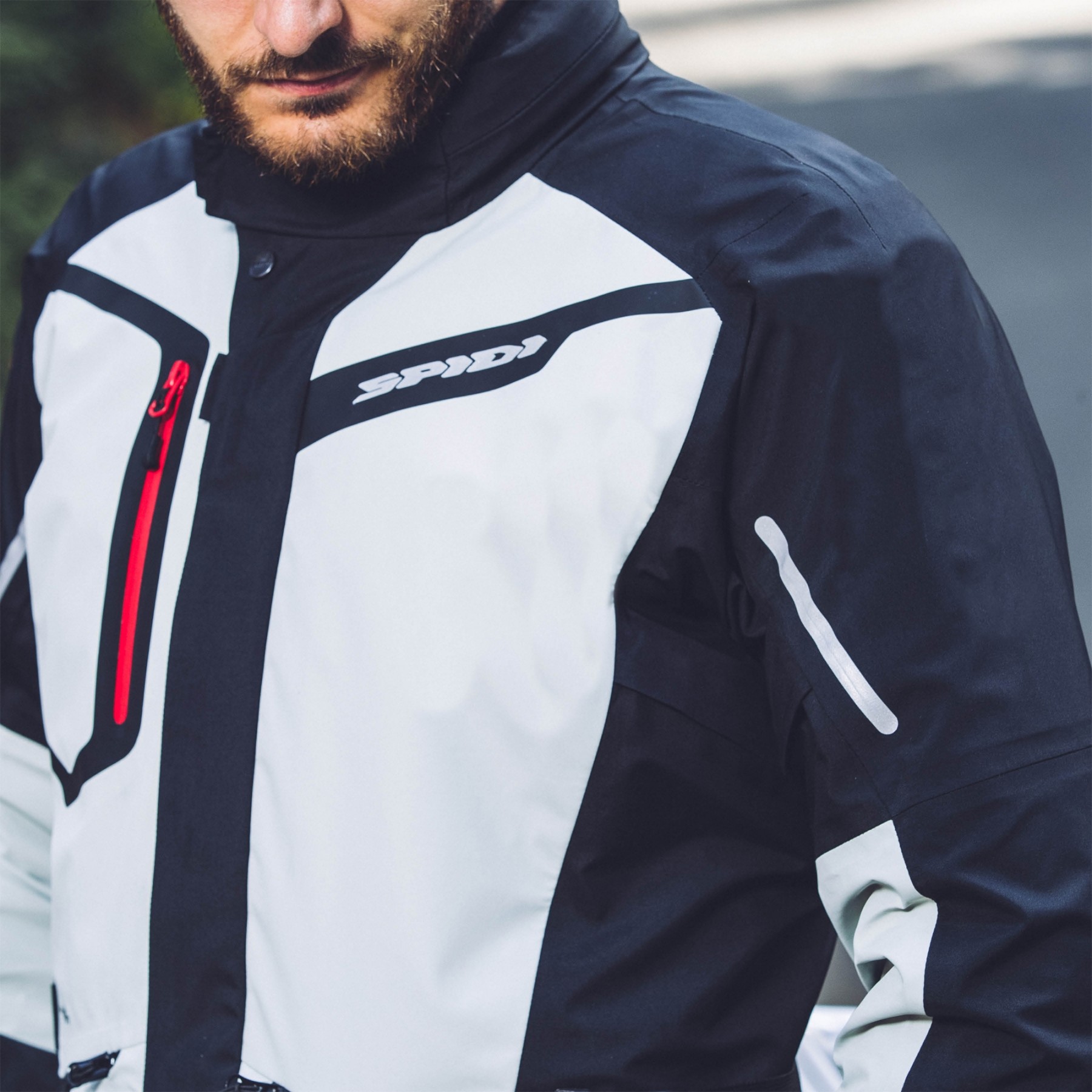 Текстилно мото яке SPIDI Mission-T H2Out Black/Ice_4