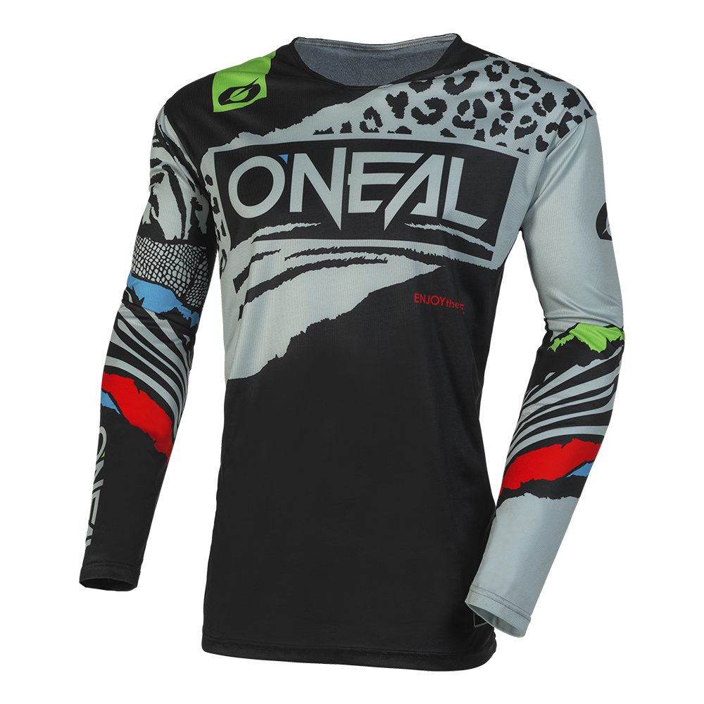 Детска мотокрос блуза O'NEAL MAYHEM WILD V.23 BLACK/GRAY 1