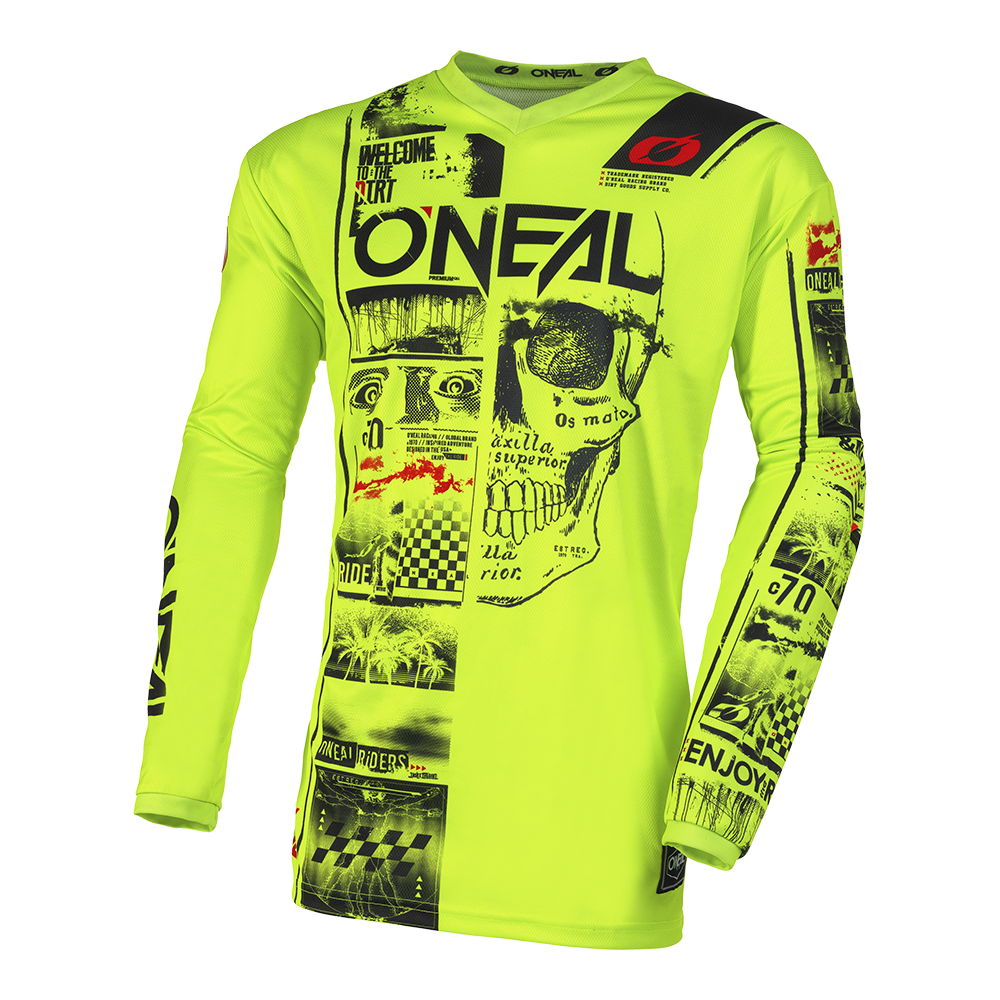 Детска мотокрос блуза O'NEAL ELEMENT ATTACK V.23 NEON YELLOW/BLACK 1