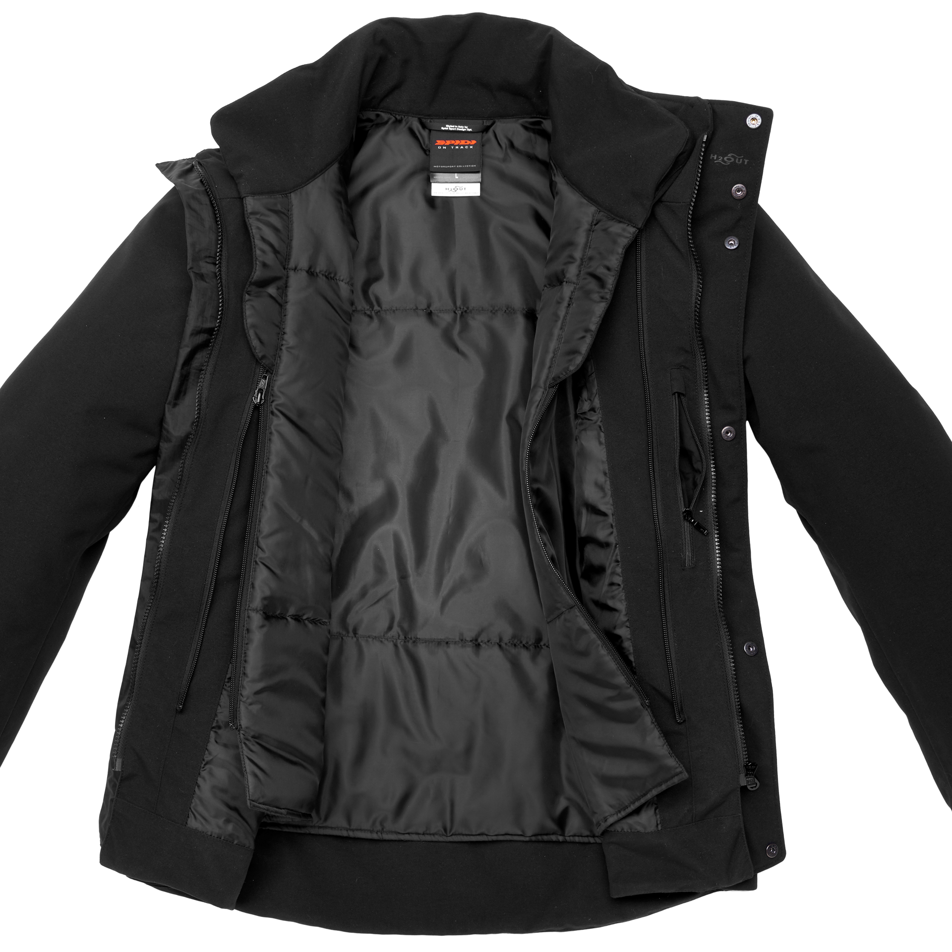 Текстилно мото яке SPIDI GAMMA H2OUT Black — снимка 3