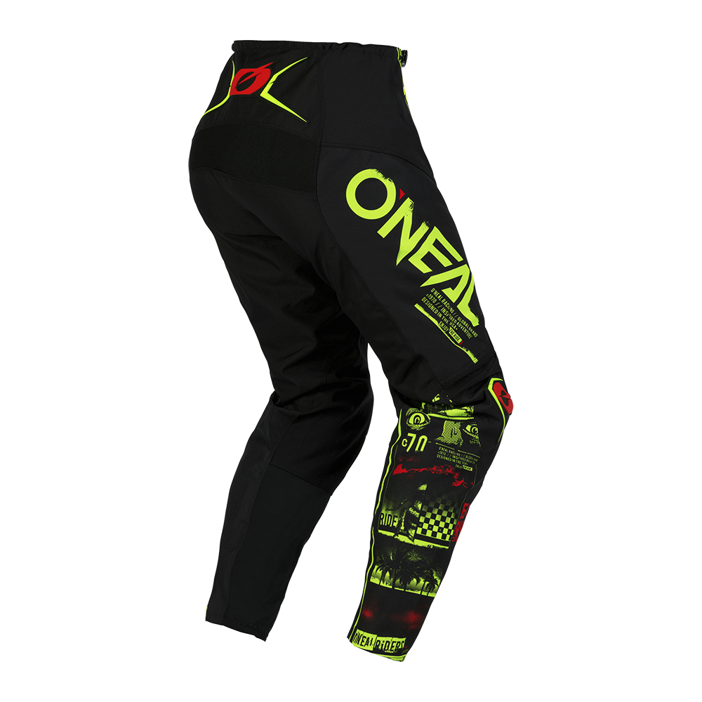 Мотокрос брич O'NEAL ELEMENT ATTACK V.23 BLACK/NEON YELLOW — снимка 2