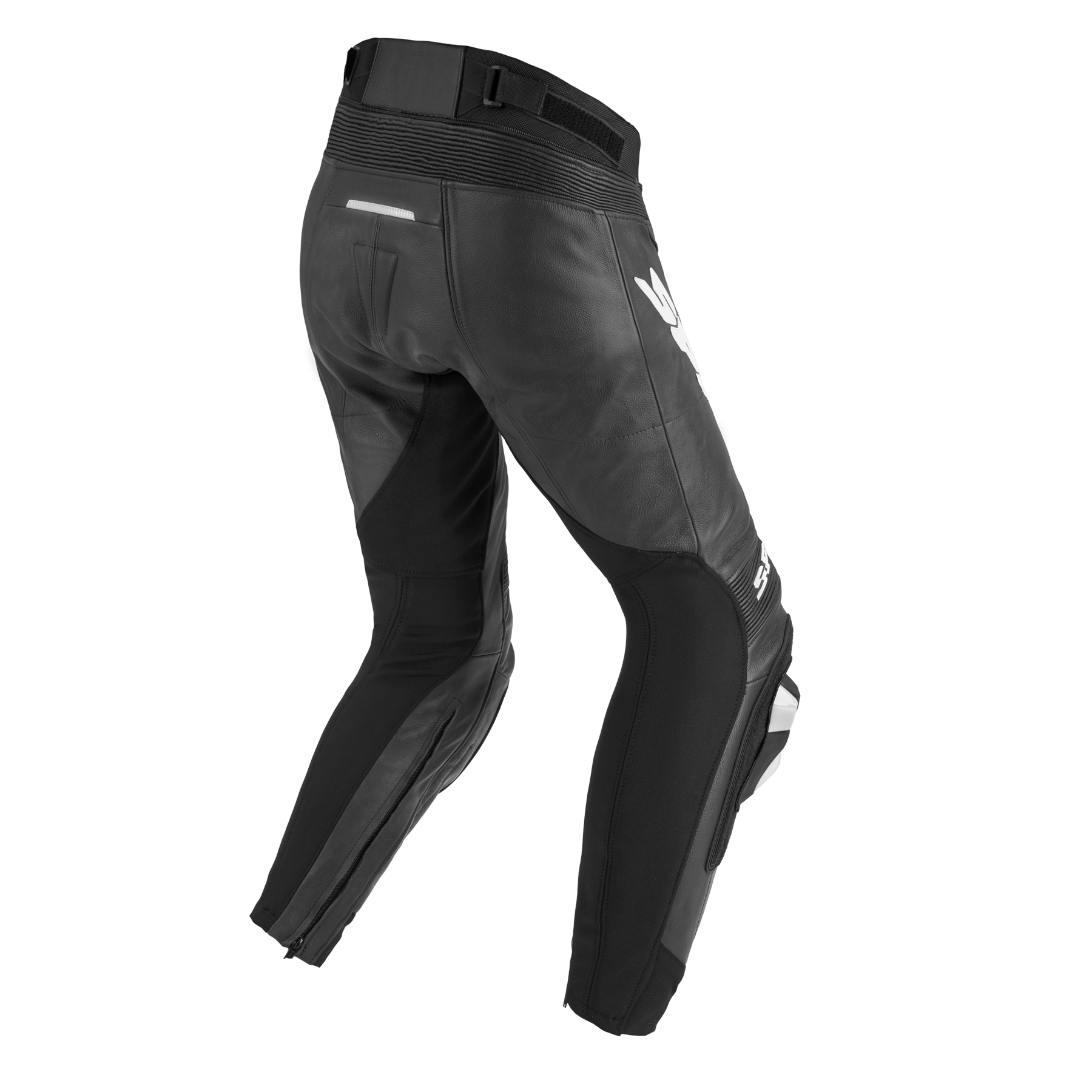 Кожен мото панталон SPIDI RR PRO 2 SHORT Black/White — снимка 2