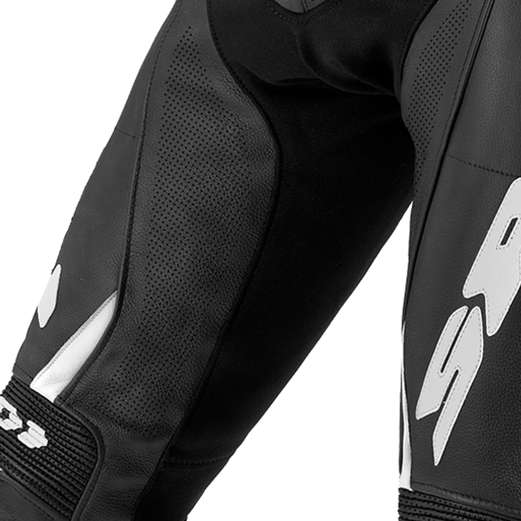 Кожен мото панталон SPIDI RR PRO 2 WIND Black/White — снимка 3