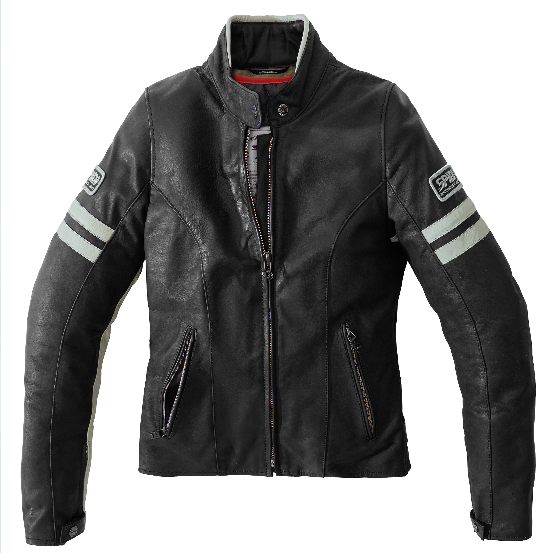 Дамско кожено мото яке SPIDI VINTAGE Ice/Black