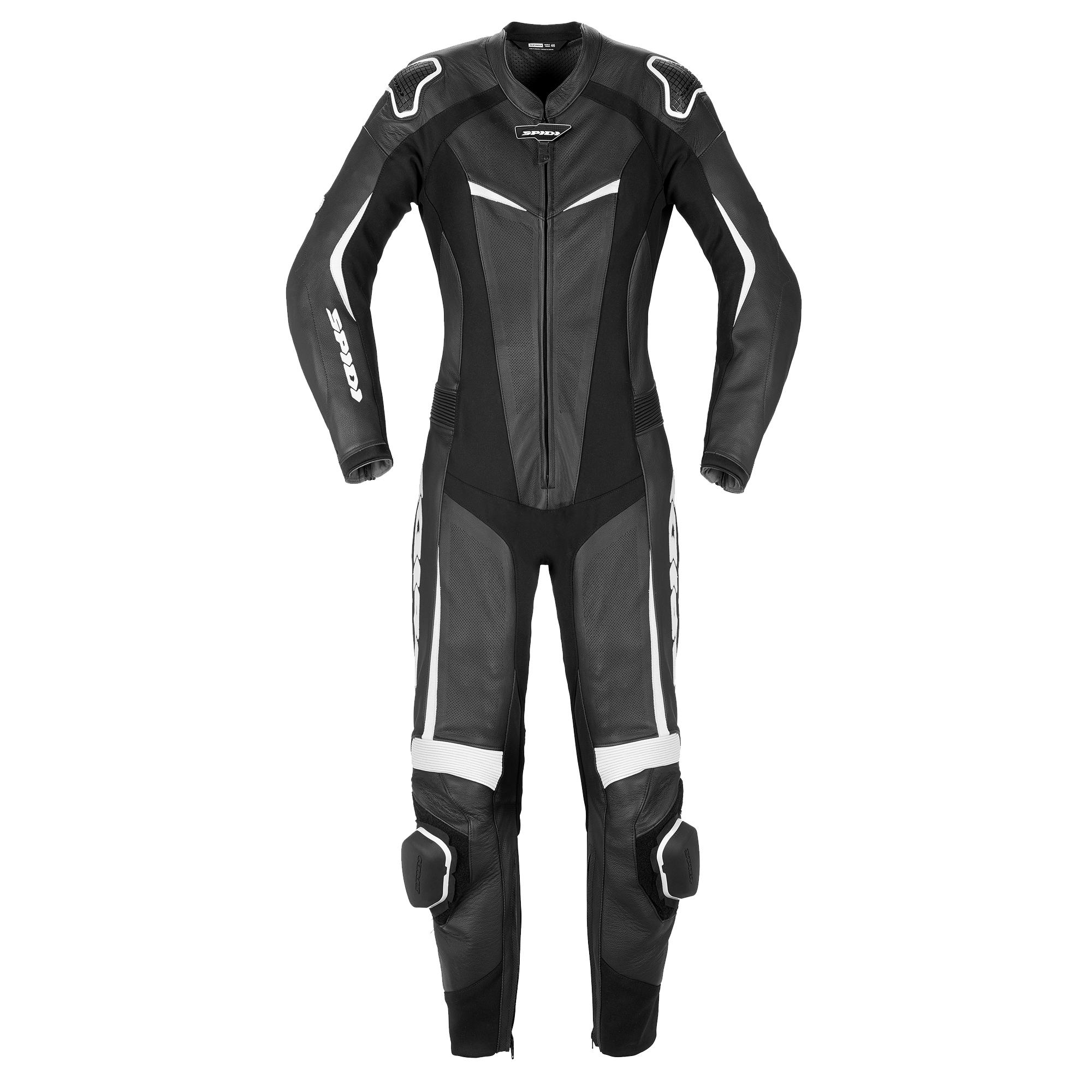 Дамски кожен мото екип SPIDI TRACK PERF PRO Black/White