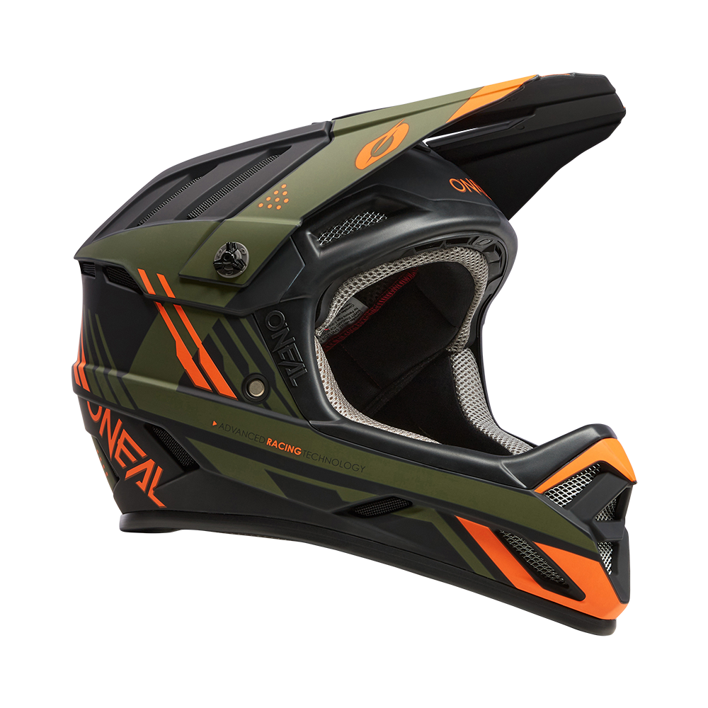 Вело каска O'NEAL BACKFLIP STRIKE V.23 BLACK/ORANGE/OLIVE — снимка 2