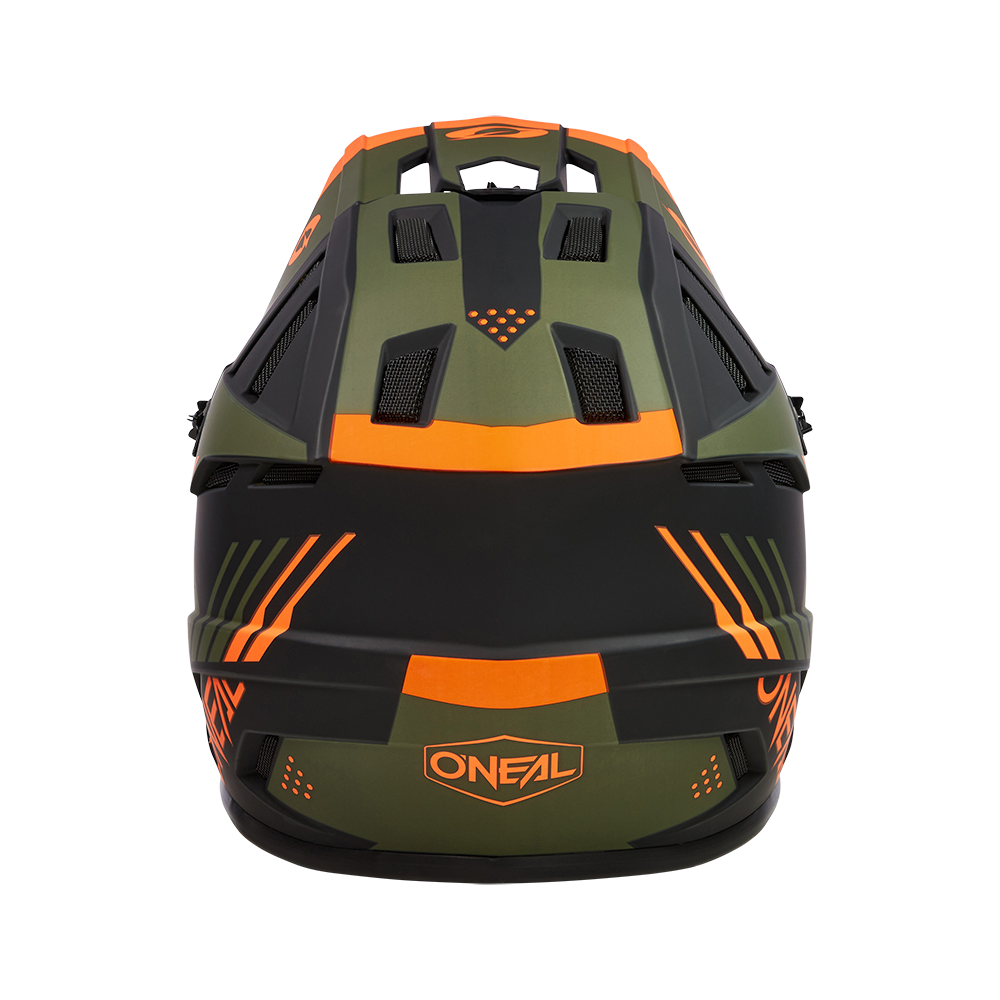Вело каска O'NEAL BACKFLIP STRIKE V.23 BLACK/ORANGE/OLIVE — снимка 3