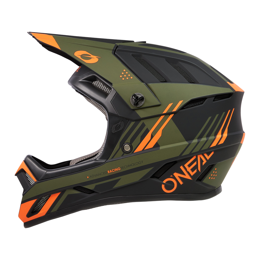 Вело каска O'NEAL BACKFLIP STRIKE V.23 BLACK/ORANGE/OLIVE — снимка 4