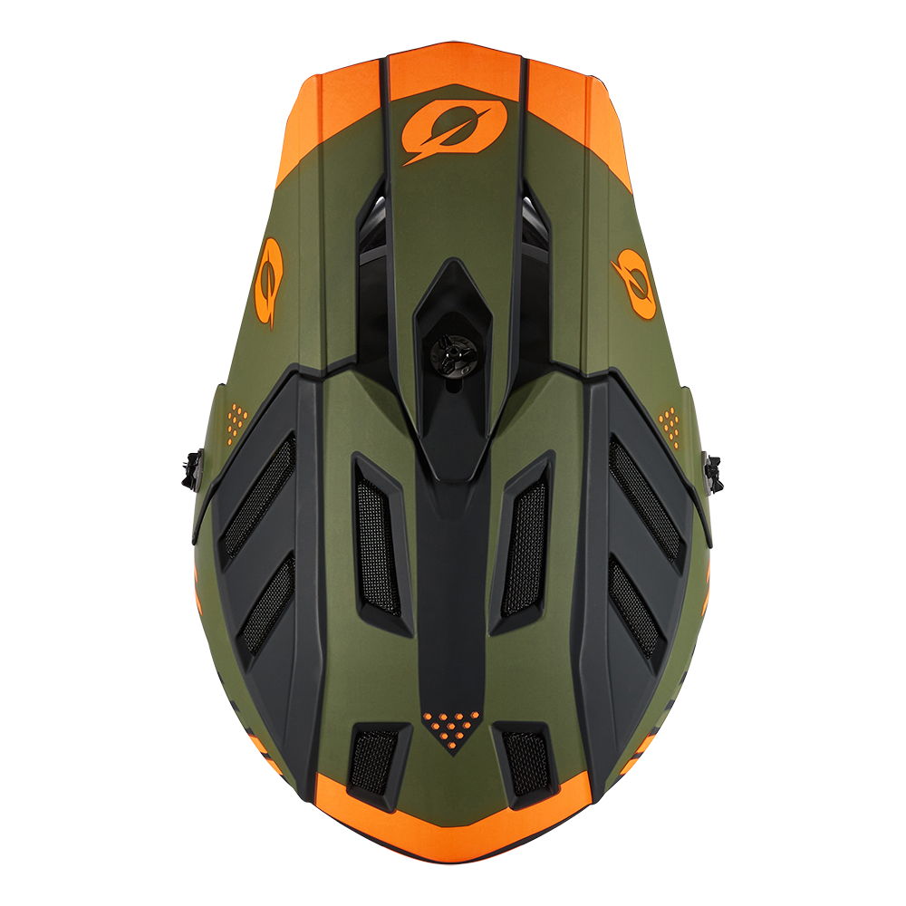 Вело каска O'NEAL BACKFLIP STRIKE V.23 BLACK/ORANGE/OLIVE — снимка 6