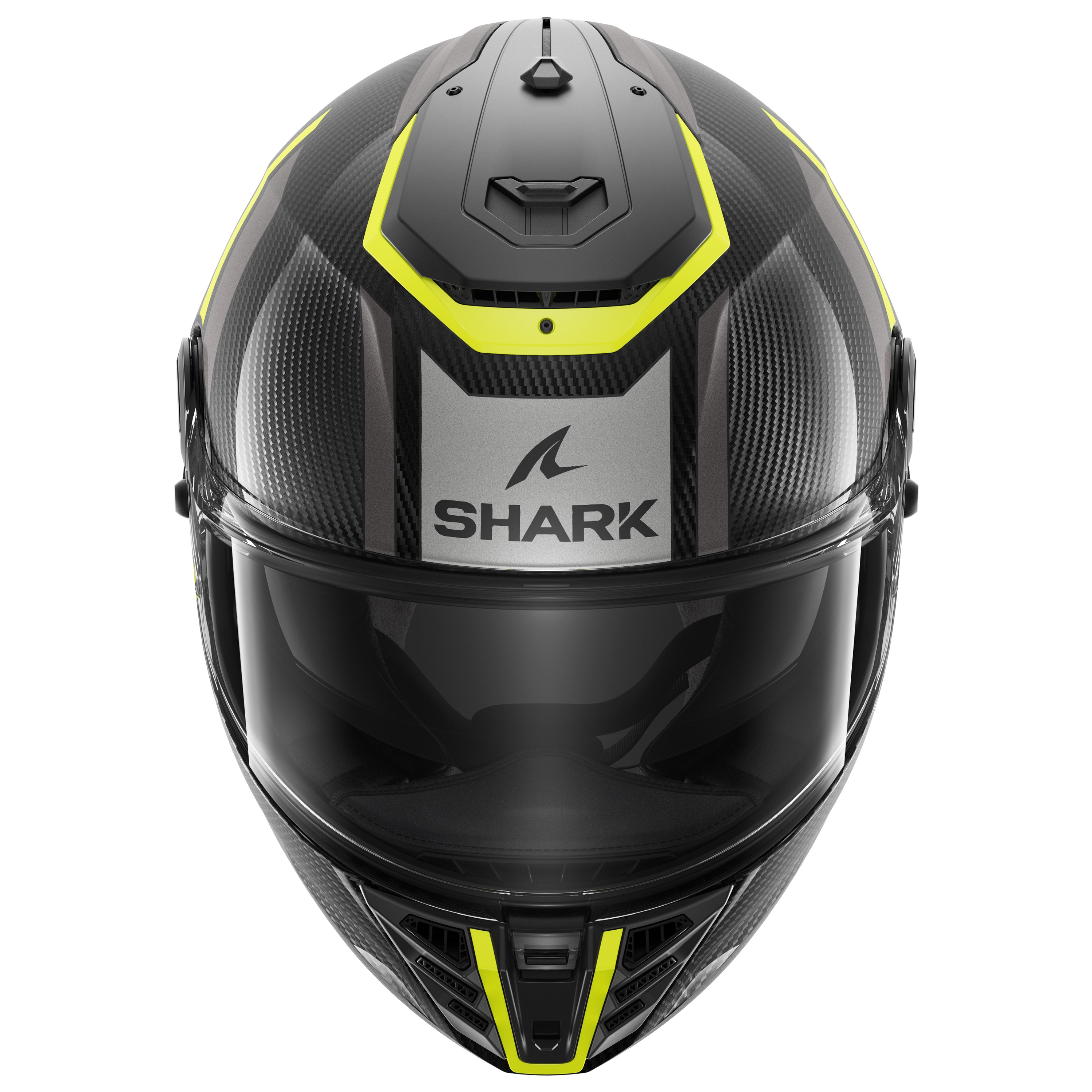 Каска SHARK SPARTAN RS CARBON SHAWN GLOSS BLACK/GRAY/YELLOW FLUO — снимка 3