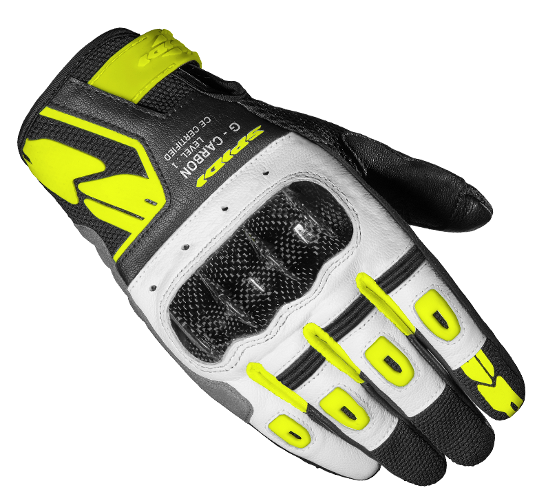 Дамски мото ръкавици SPIDI G-CARBON Yellow fluo 1