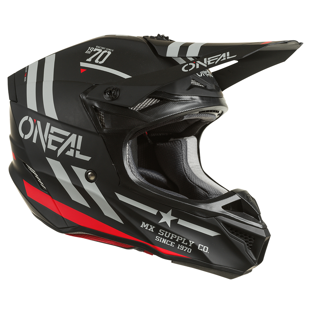Мотокрос каска 5SERIES POLYACRYLITE SQUADRON V.22 BLACK/GRAY — снимка 3