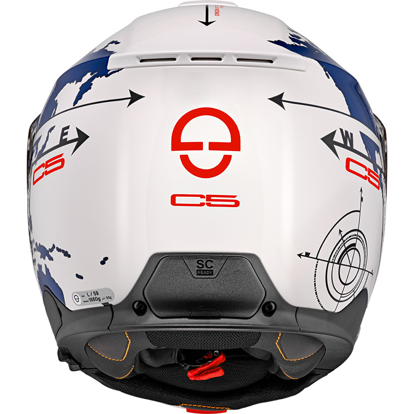 Каска SCHUBERTH C5 GLOBE BLUE — снимка 2