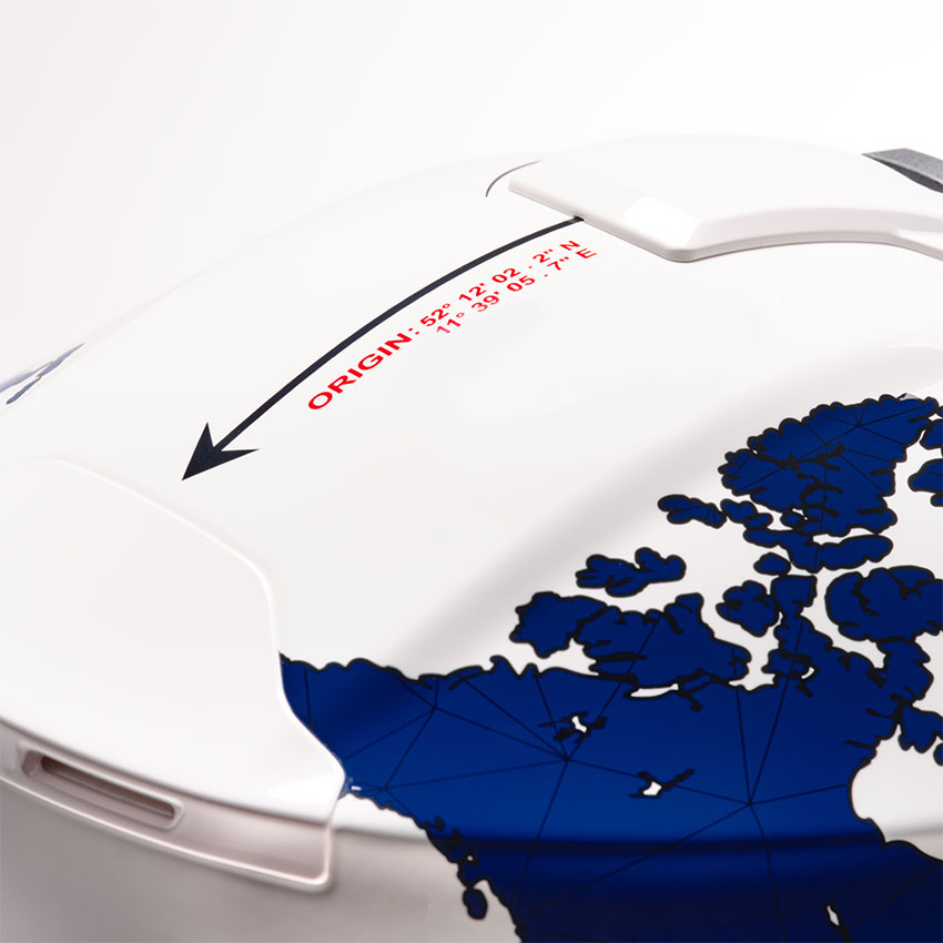Каска SCHUBERTH C5 GLOBE BLUE — снимка 3