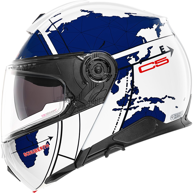 Каска SCHUBERTH C5 GLOBE BLUE — снимка 6
