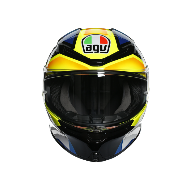 КАСКА AGV K-6 S JOAN BLACK/BLUE/YELLOW — снимка 2