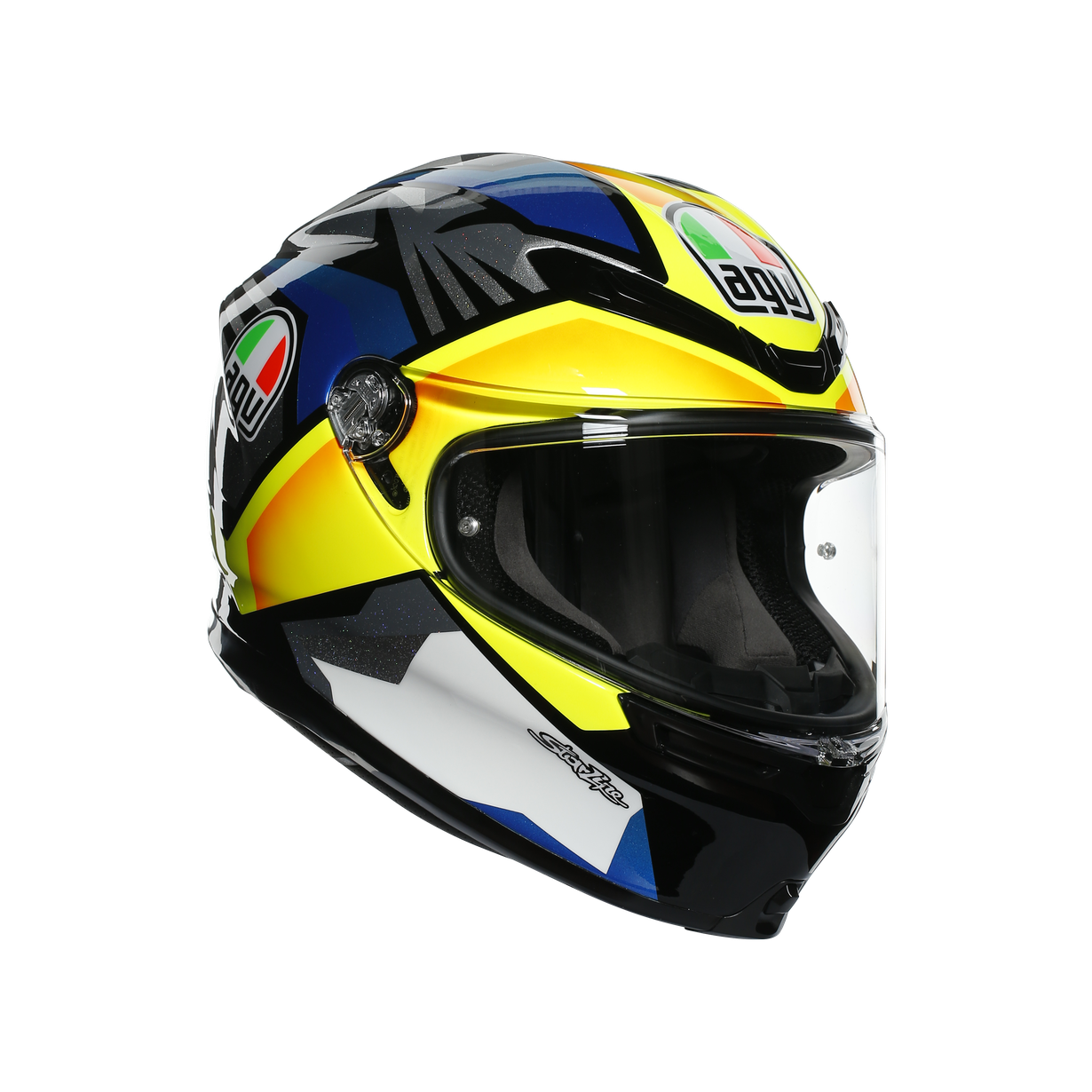 КАСКА AGV K-6 S JOAN BLACK/BLUE/YELLOW 1