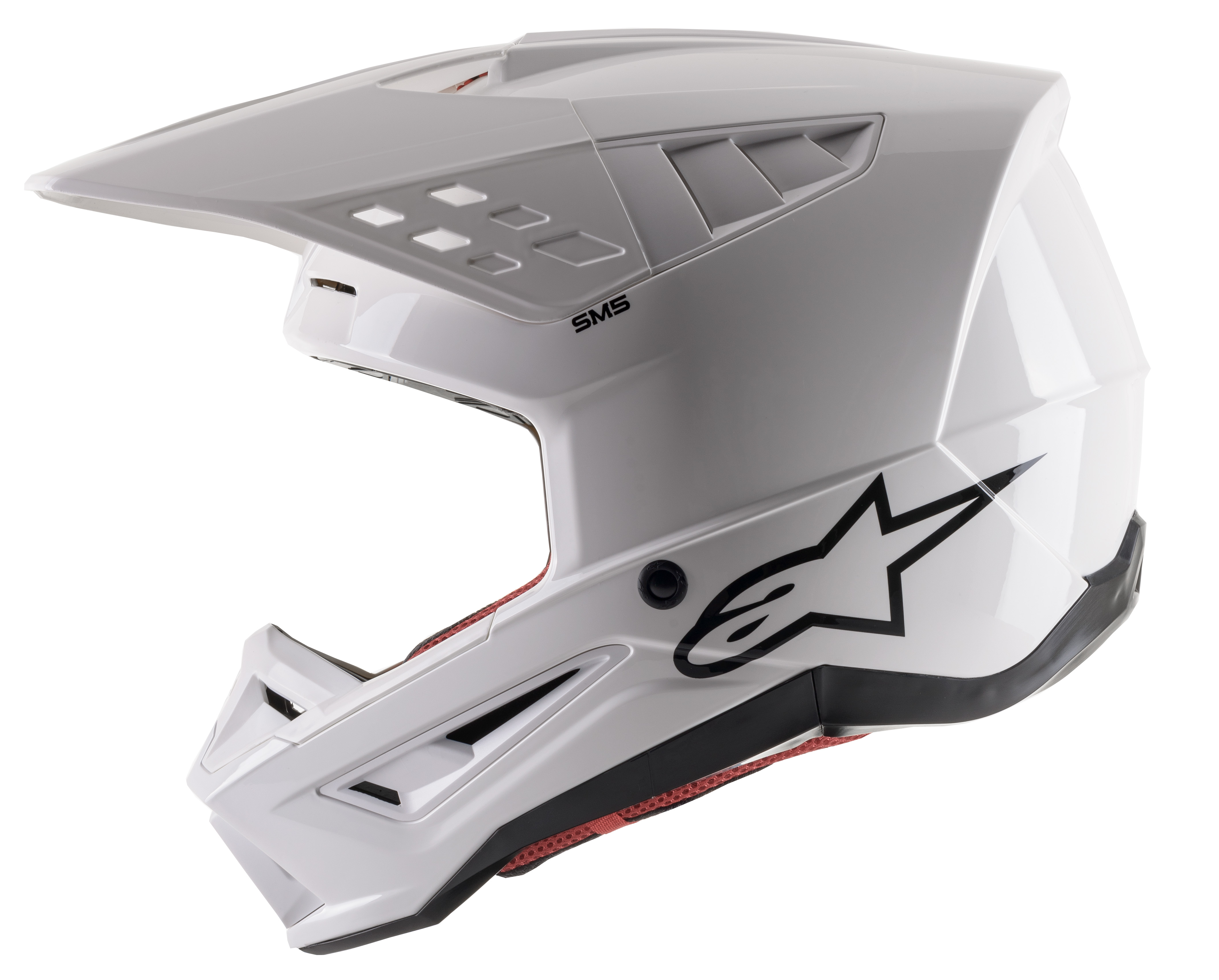 Мотокрос каска ALPINESTARS SM5 SOLID WHT — снимка 3