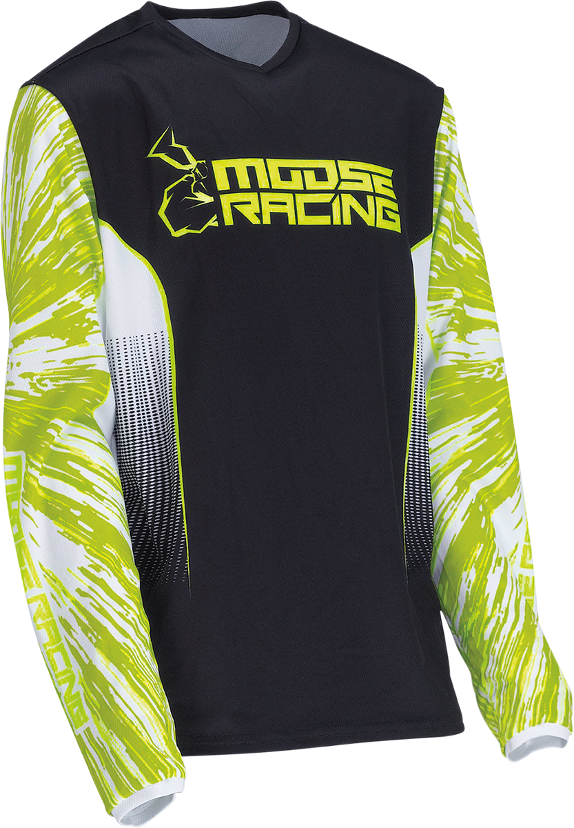 Детска блуза MOOSE RACING AGROID HI-VIZ/BLACK