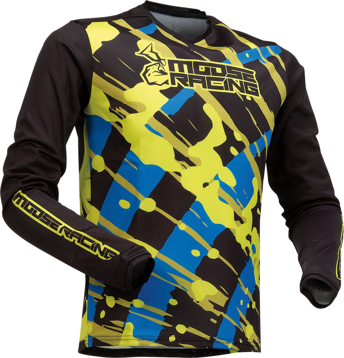 Детска блуза MOOSE RACING AGROID MESH BLACK/HI-VIZ