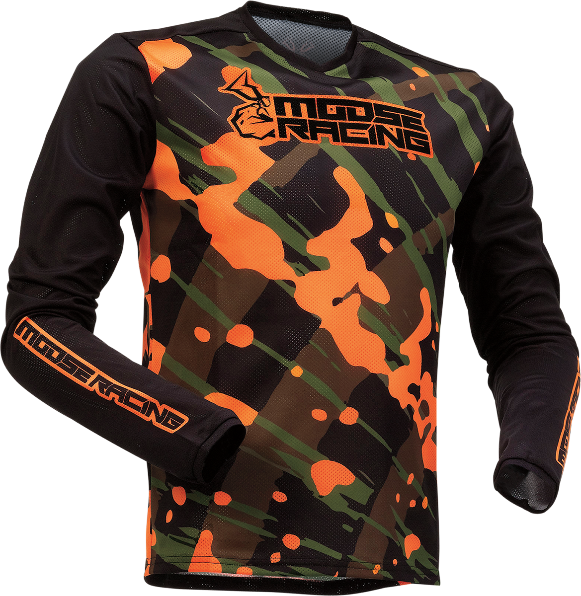 Детска блуза MOOSE RACING AGROID MESH OLIVE/ORANGE