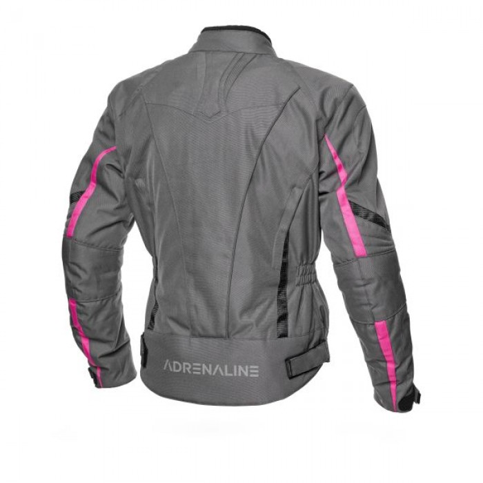 Дамско текстилно мото яке ADRENALINE LOVE RIDE 2.0 LADY BLACK/PINK/GREY — снимка 2