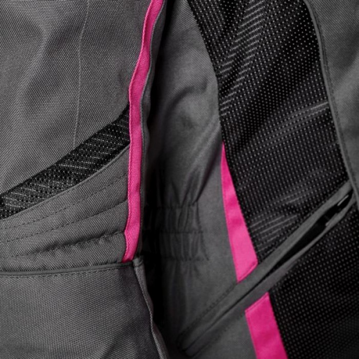 Дамско текстилно мото яке ADRENALINE LOVE RIDE 2.0 LADY BLACK/PINK/GREY — снимка 3