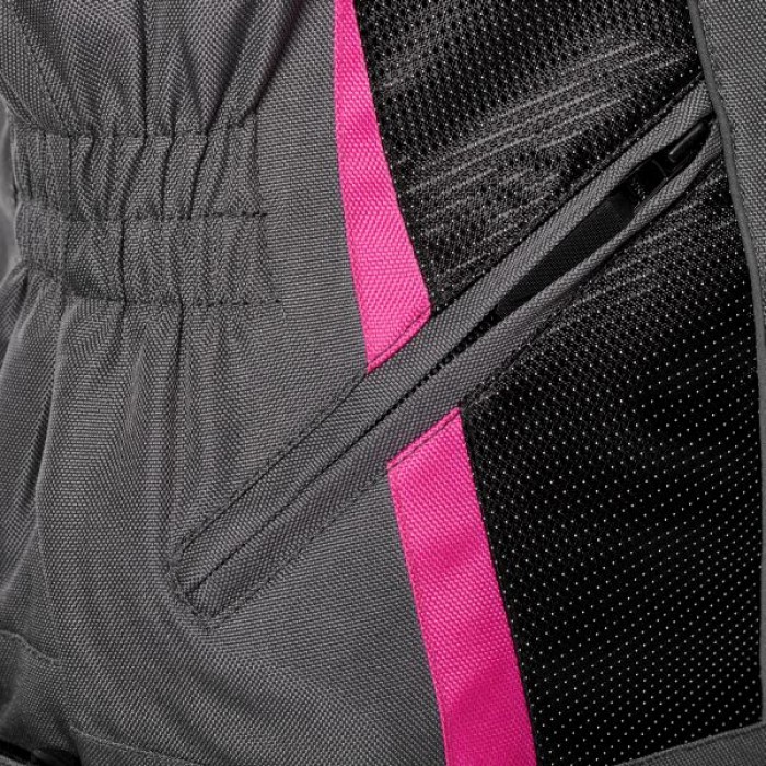 Дамско текстилно мото яке ADRENALINE LOVE RIDE 2.0 LADY BLACK/PINK/GREY — снимка 5