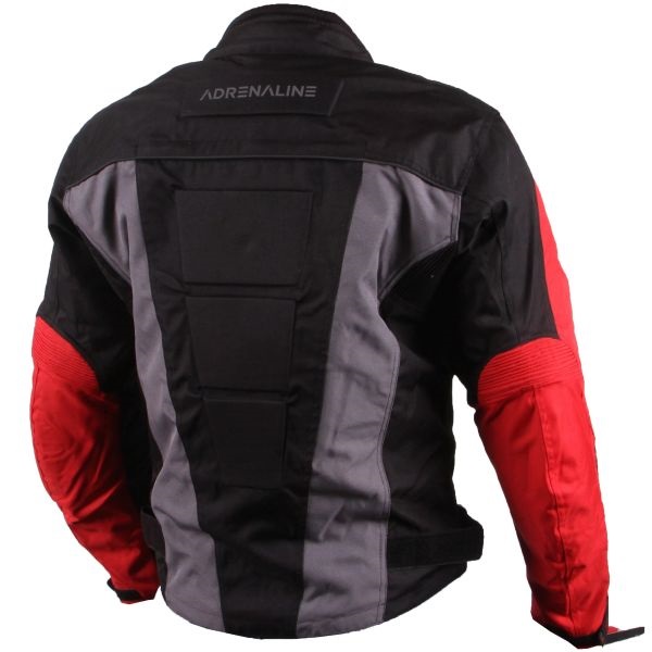Текстилно мото яке ADRENALINE PYRAMID 2.0 BLACK/GREY/RED — снимка 2