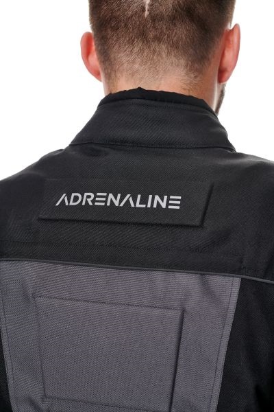 Текстилно мото яке ADRENALINE PYRAMID 2.0 BLACK/GREY/FLUO — снимка 3