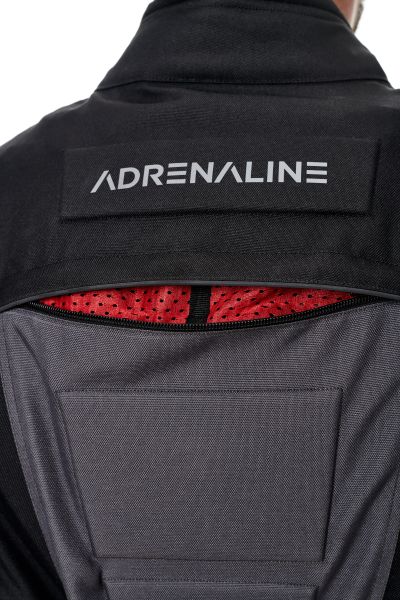 Текстилно мото яке ADRENALINE PYRAMID 2.0 BLACK/GREY/FLUO — снимка 4