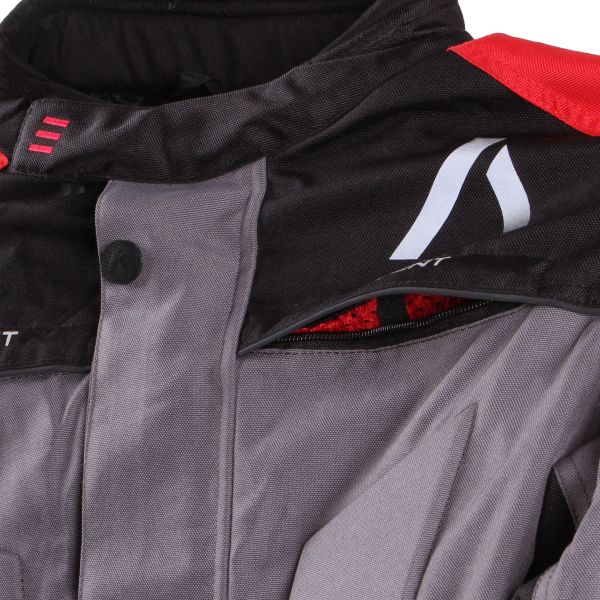 Текстилно мото яке ADRENALINE PYRAMID 2.0 BLACK/GREY/RED — снимка 5