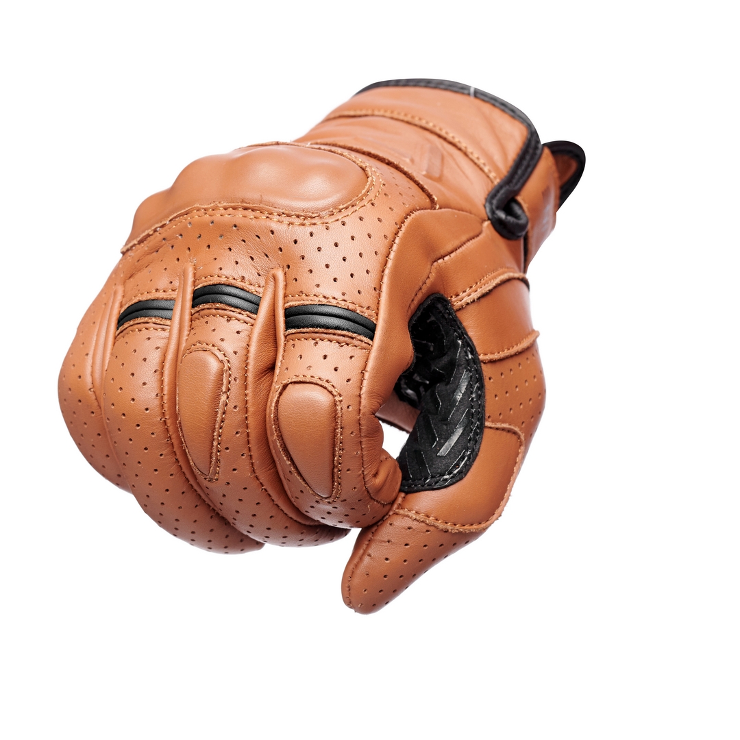 Кожени ръкавици ADRENALINE SCRAMBLER 2.0 BROWN — снимка 2