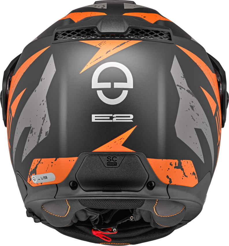 Каска SCHUBERTH E2 EXPLORER ORANGE — снимка 2
