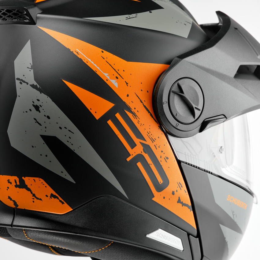 Каска SCHUBERTH E2 EXPLORER ORANGE — снимка 3