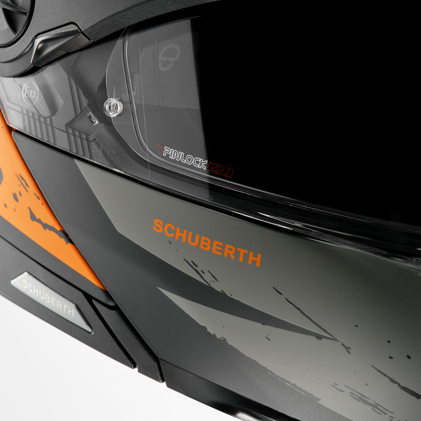 Каска SCHUBERTH E2 EXPLORER ORANGE — снимка 4