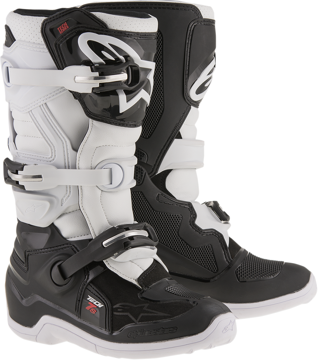 Детски мотокрос ботуши Alpinestars TECH 7S BLACK/WHITE 1