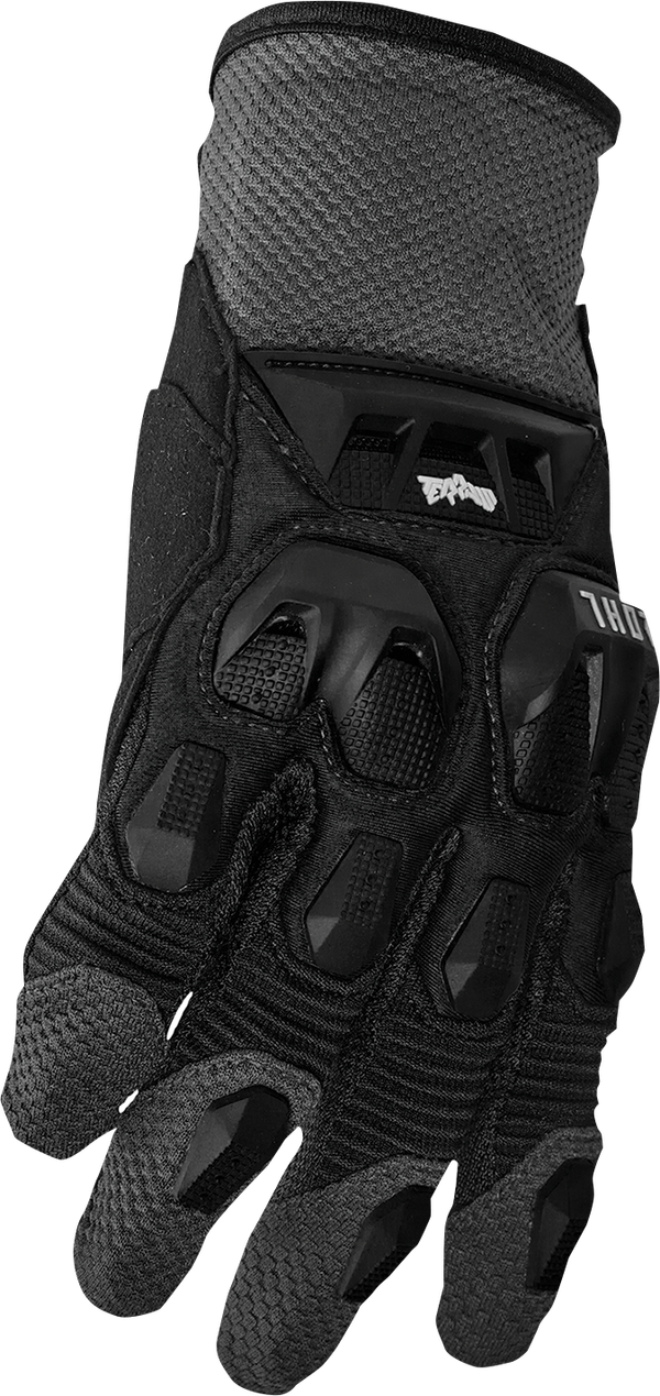 Мотокрос ръкавици THOR TERRAIN BLACK — снимка 3