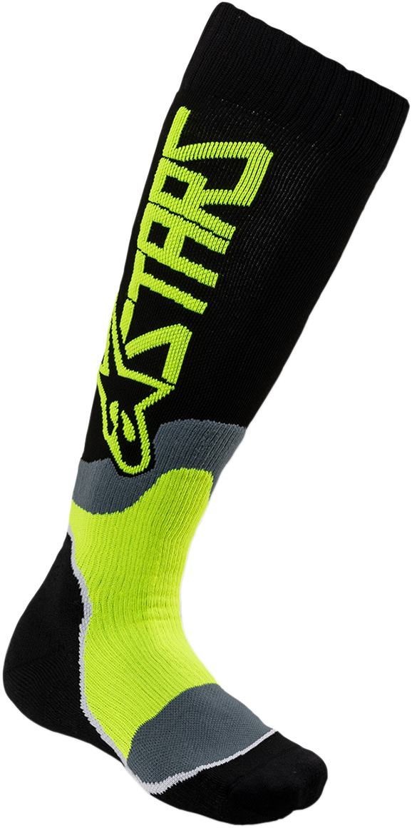 Детски чорапи ALPINESTARS YTH MX PLUS2 BLACK/YELLOW
