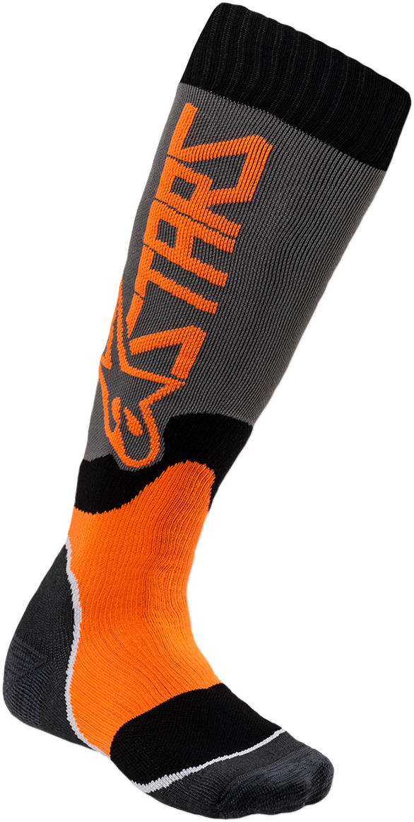 Детски чорапи ALPINESTARS YTH MX PLUS2 GREY/ORANGE