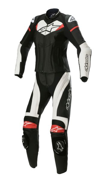 Дамски кожен екип ALPINESTARS STELLA GP PLUS 2PC BLACK/RED/WHITE