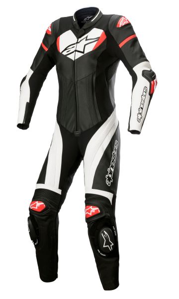 Дамски кожен екип ALPINESTARS STELLA GP PLUS 1PC BLACK/RED/WHITE