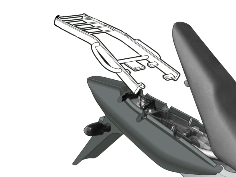 Монтажен комплект за куфари SHAD KIT TOP HONDA CBF 250'04